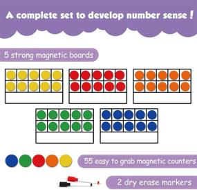 img 3 attached to Enhance Math Learning with Torlam Giant Magnetic Ten Frame Manipulatives