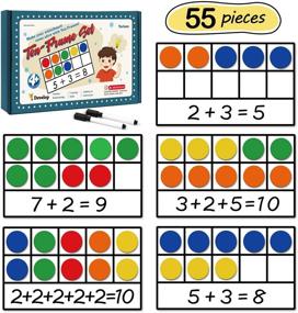 img 4 attached to Enhance Math Learning with Torlam Giant Magnetic Ten Frame Manipulatives