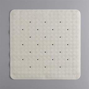 img 3 attached to Rubbermaid Commercial Safti-Grip Shower Mat, Square, 22.25x22.25, Non-Slip, White