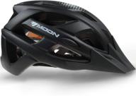 moon hb3-9 adult cycling helmet: lightweight adjustable mountain road bike helmet with detachable visor and 22 vents logo