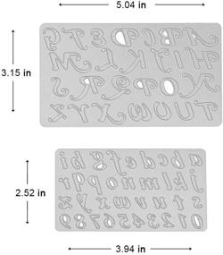 img 2 attached to 🔡 Металлические ножи для изготовления открыток, скрапбукинга и ремесел с 26 буквами и 10 цифрами - идеально подходят для Рождества, дней рождения и многого другого.