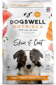 img 4 attached to 🐶 Enhance Your Dog’s Skin & Coat with DOGSWELL Nutrisca Dry Dog Food - High Protein Trout & Sweet Potato Recipe