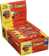 honey stinger cherry almond protein logo