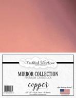 🔶 copper metallic mirror cardstock - 8.5 x 11 inch - 100 lb / 12pt - 10 sheets by cardstock warehouse logo