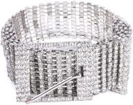 💎 shimmer and shine with jasgood women's rhinestone chain waist belt: add glamour to your party look with silver sparkle! logo