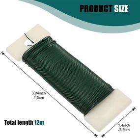 img 2 attached to 🌸 Set of 6 Rolls Floral Flexible Paddle Wire Floral Bind Wire (78 Yards Total) with Stainless Steel Floral Wire Cutter – Flower Arrangement Tools for DIY Craft Wreath Garland in Green, Red, Silver, Gold, Black, and Rose Gold