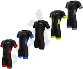 img 4 attached to 🚴 Sparx Elite Aero Short Sleeve Triathlon Suit - Team Skinsuit with Swim, Bike, and Run Components
