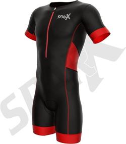 img 3 attached to 🚴 Sparx Elite Aero Short Sleeve Triathlon Suit - Team Skinsuit with Swim, Bike, and Run Components