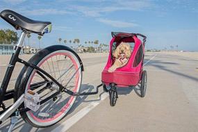img 1 attached to Улучшите свой опыт использования велосипедного адаптера PETIQUE для детской коляски: вседорожный джоггер, черный, один размер (BA01000000)