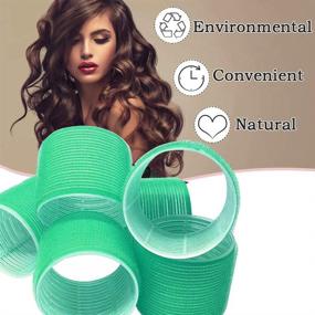 img 2 attached to 12 Pack Self Grip Salon Hair Rollers: Achieve Gorgeous DIY Curly Hairstyles with JUMBO Hair Curlers