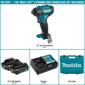 img 1 attached to Makita FD10R1 Cordless Driver Drill with Lithium Ion Technology