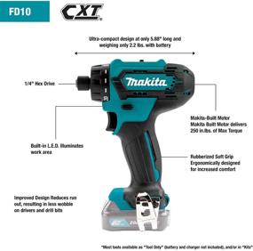 img 3 attached to Makita FD10R1 Cordless Driver Drill with Lithium Ion Technology