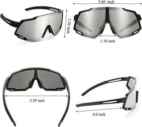 img 1 attached to 🕶️ Polarized Cycling Glasses by Desikit: UV400 Sports Sunglasses with 3 Interchangeable Lenses for Men and Women - Ideal for Running, Fishing, Golf