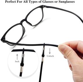 img 1 attached to Halunhl Eyeglasses Retainers for Men - Anti-Slip Sunglasses Accessories