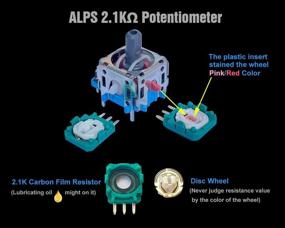 img 3 attached to 🎮 Усили свой игровой опыт c помощью ElecGear 8X ALPS 2.1K заменяемого триммер-потенциометра для контроллеров PS5 DualSense и PS4 DualShock 4