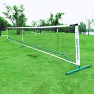 🏓 ama sport portable pickleball net system: regulation size 22ft net for indoor and outdoor play - all-weather design with powder coated steel post and 600d driveway bag logo