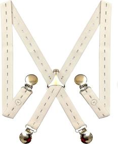 img 4 attached to Adjustable Kids Suspenders - Comfortable X Back Suspender for Toddlers, Boys, and Girls