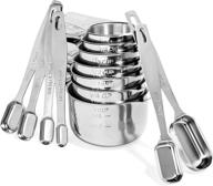 🥄 elegant stainless steel measuring cups and spoons set by vita saggia - 6 narrow spoons & 7 nesting cups for easy storage of dry and liquid ingredients logo