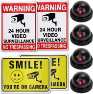 📸 imitation surveillance cameras notice: private property - no trespassing - be aware of surveillance logo