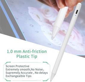 img 3 attached to 🖌️ 2021 Active Stylus Pen for Apple iPad 2nd Generation, Pencil Compatible with iPad Pro 12.9 Inch 11 Inch, iPad 10.2" 8th/7th Generation, iPad Air 4th Generation, Digital Fine Point Pencil Stylus for iPad (2018-2021) - White
