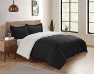 🛏️ quality black twin comforter set by cathay home - dream in absolute comfort! logo