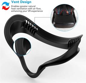 img 2 attached to Замена пены для интерфейса Oculus Quest VR от KIWI design, 5 в 1 аксессуары (не совместим с Quest 2)