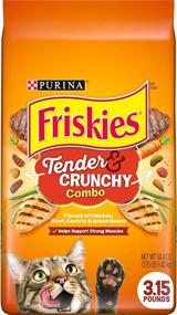 img 4 attached to 🐱 Friskies Tenders and Crunchy Combo: Chicken, Beef, Carrots, and Green Beans Dry Cat Food - 3.15 Lb Bag
