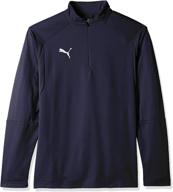 puma мужская тренировочная куртка сине-белая логотип