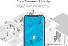 img 1 attached to 🔌 Cisco Business 142ACM Wi-Fi Меш-расширитель с 802.11ac, 2x2 Конфигурацией, дизайном настенной розетки, ограниченной пожизненной защитой (CBW142ACM-B-NA), дополняет беспроводные точки доступа Cisco Business.