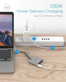img 3 attached to 🔌 LENTION 3-in-1 USB C Hub: 100W Type C Power Delivery, 4K HDMI Adapter for MacBook Pro 13/15/16, New Mac Air/Surface and More - Stable Driver Certified (CB-C14, Space Gray)