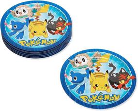 img 3 attached to American Greetings Pokemon Paper Dinner Plates For Kids (8-Count)