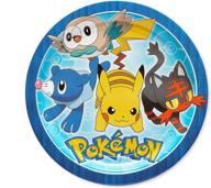 american greetings pokemon paper dinner plates for kids (8-count) logo