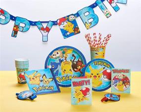 img 1 attached to American Greetings Pokemon Paper Dinner Plates For Kids (8-Count)