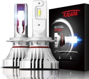 img 4 attached to 💡 KATANA H7 LED Bulbs - Adjustable Beam Design - 12000LM 72W 6500K Super Bright Conversion Kit (Pack of 2) - Halogen Replacement