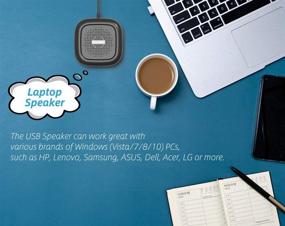 img 1 attached to 🔊 Powerful USB Speaker for PCs & Laptops: Upgraded Hi-Fi Sound, Loud Volume & Rich Bass