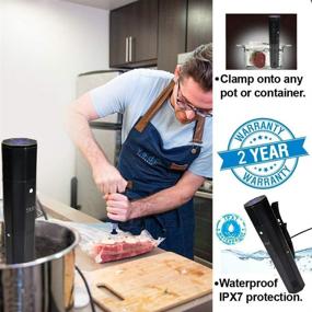 img 1 attached to 🔥 Yedi Infinity Sous Vide: Ultimate Precision Cooking with Octcision Technology, Deluxe Kit, Recipes, 1000 Watts