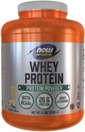 🏋️ now sports nutrition whey protein powder 6lb - creamy vanilla flavor, 26g protein with bcaas logo