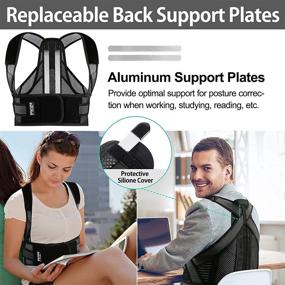 img 1 attached to 🐼 Pixel Panda Posture Corrector: Ultimate Back Support Brace for Men and Women - Improves Posture, Relieves Pain & Enhances Spinal Alignment