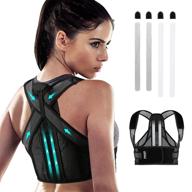 🐼 pixel panda posture corrector: ultimate back support brace for men and women - improves posture, relieves pain & enhances spinal alignment логотип