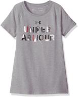 under armour asymmetric branded t shirt girls' clothing logo