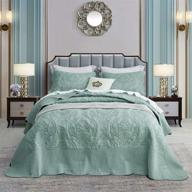 chixin oversized bedspread coverlet seaglass 标志