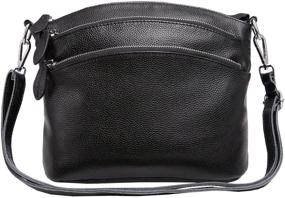 img 4 attached to Leather Handbags Shoulder Designer Crossbody