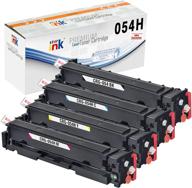 🖨️ st@r ink compatible toner cartridge set for canon crg 054h 054, color imageclass mf644cdw lbp622cdw mf642cdw mf641cw mf640c lbp623cdw printer - includes black, cyan, magenta, yellow (4 packs) logo