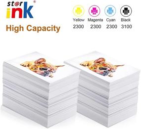 img 2 attached to 🖨️ St@r Ink Compatible Toner Cartridge Set for Canon CRG 054H 054, Color ImageClass MF644Cdw LBP622Cdw MF642Cdw MF641Cw MF640C LBP623Cdw Printer - Includes Black, Cyan, Magenta, Yellow (4 Packs)