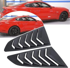 img 4 attached to Opall Lambo Window Louvers Mustang