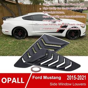 img 3 attached to Opall Lambo Window Louvers Mustang