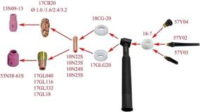 img 3 attached to 🔥 RIVERWELD WP17 18 26: Высокоэффективный сварочный горелка для профессионалов