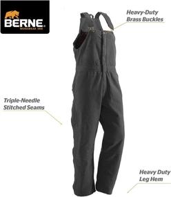 img 3 attached to Berne Womens Insulated Overalls Regular Women's Clothing and Jumpsuits, Rompers & Overalls