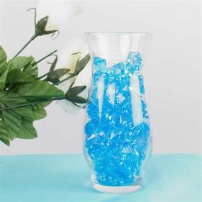 img 2 attached to 💎 Turquoise Acrylic Ice Rock Crystals - 190 Pieces for Table Scatters, Vase Fillers, Events, Weddings, Arts & Crafts, Birthdays - Decoration Favor