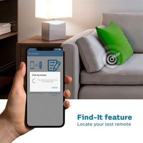 img 1 attached to 📱 Philips Universal Remote Control with Find It Feature and Smartphone App: Samsung, Vizio, Sony, Sharp, Roku, Apple TV, RCA, Panasonic Support - 6 Device, Silver SRP2017B/27